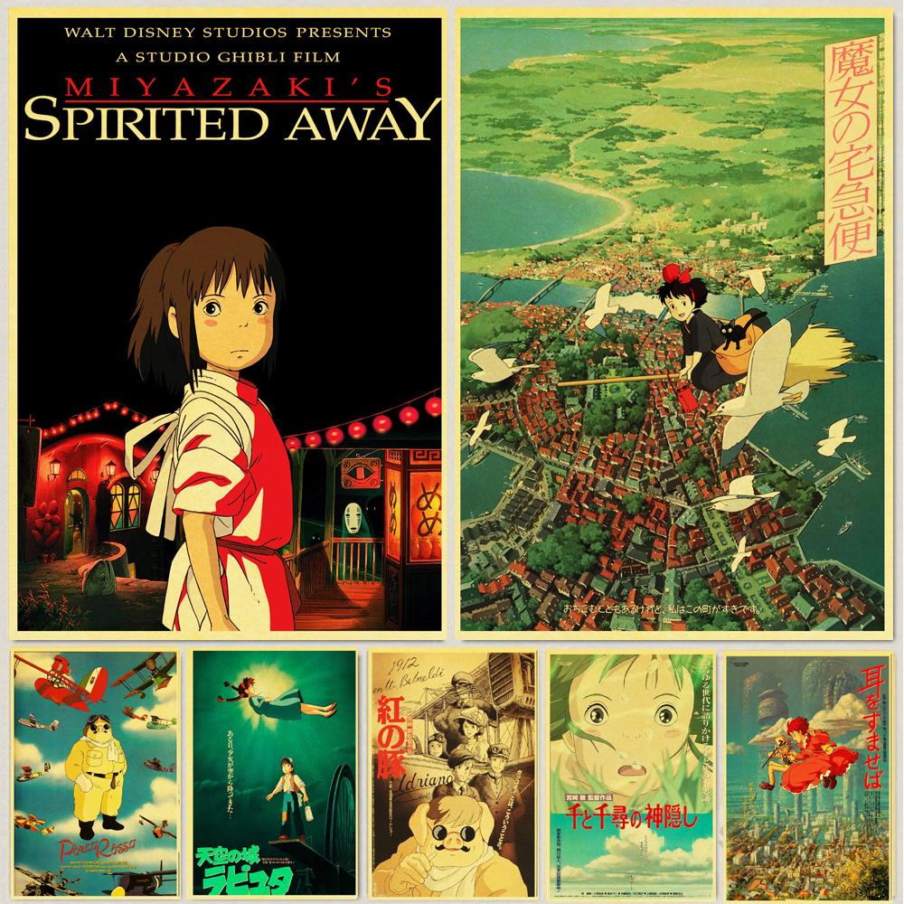 Studio Ghibli Retro Style Movie Posters