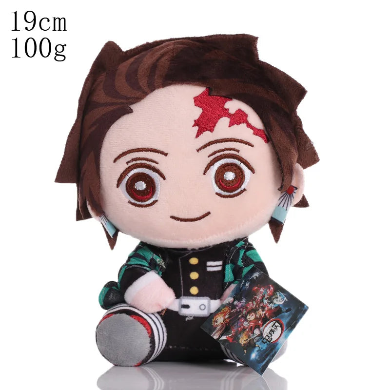 18-20cm Demon Slayer / Kimetsu No Yaiba Plush Tanjiro, Zenitsu, Inosuke, Nezuko