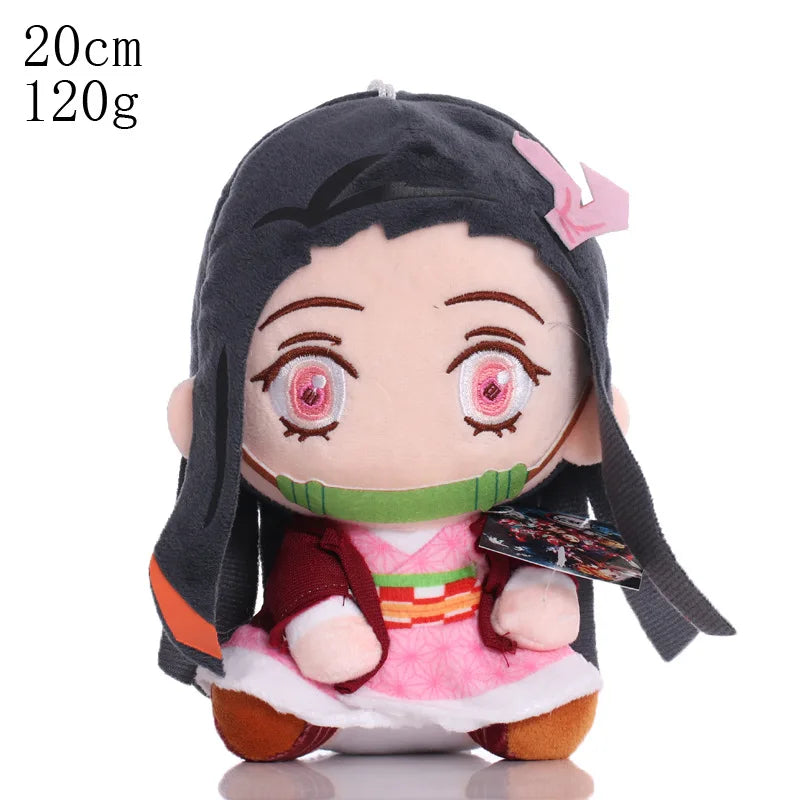 18-20cm Demon Slayer / Kimetsu No Yaiba Plush Tanjiro, Zenitsu, Inosuke, Nezuko