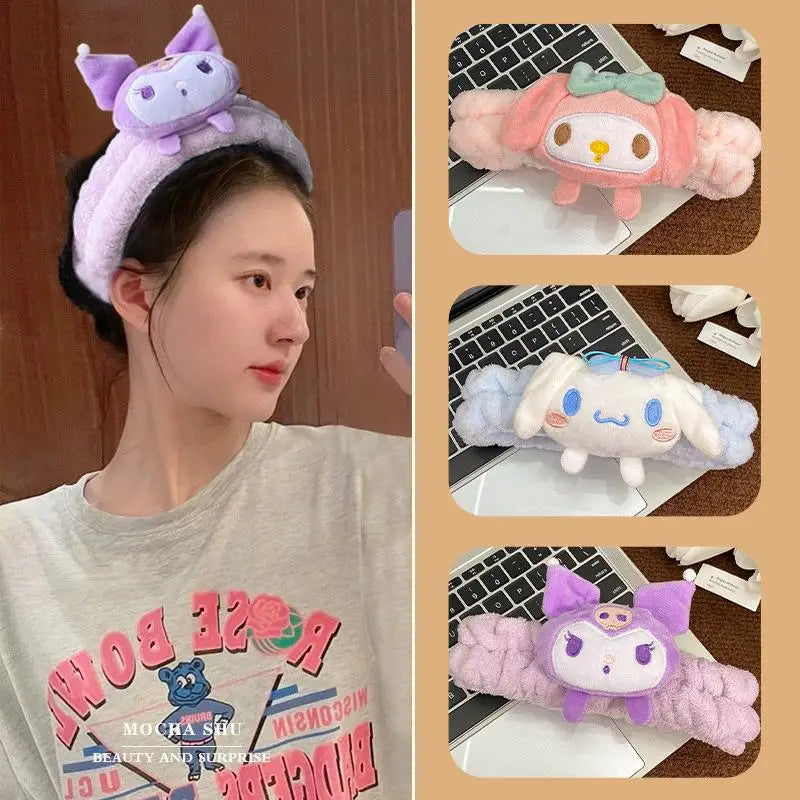 Sanrio Characters Make-Up Headband Kuromi, Cinnamoroll