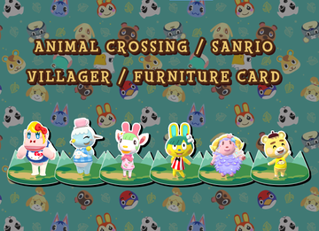 Animal Crossing Sanrio Amiibo 6 NFC Cheat Card Set