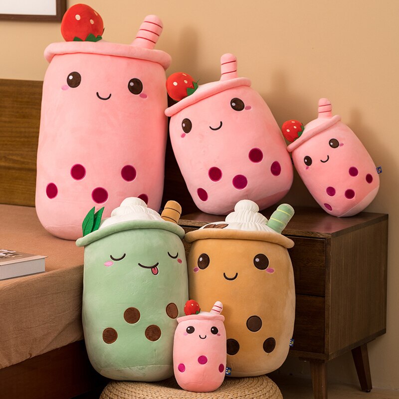 23-70CM Boba Tea / Bubble Tea Plushie Soft Toy in 3 Colours