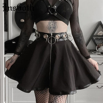 Harajuku Gothic Ring Mini-Skirt