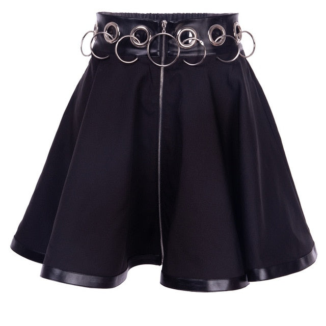 Harajuku Gothic Ring Mini-Skirt