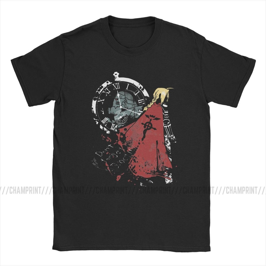 Fullmetal Alchemist Ed and Al Black T-Shirt