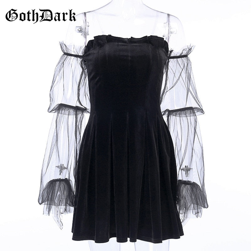 Harajuku Gothic Style Pleated Dress
