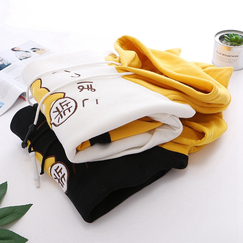 Kawaii Black Or Yellow Shiba Inu Hoodie