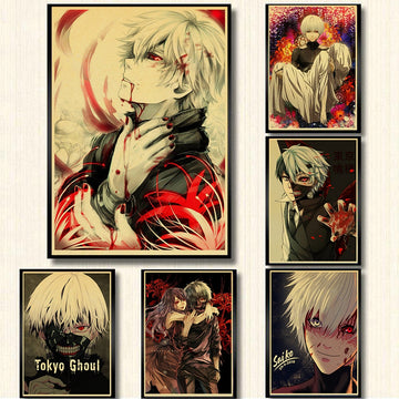 Tokyo Ghoul Retro Style Posters