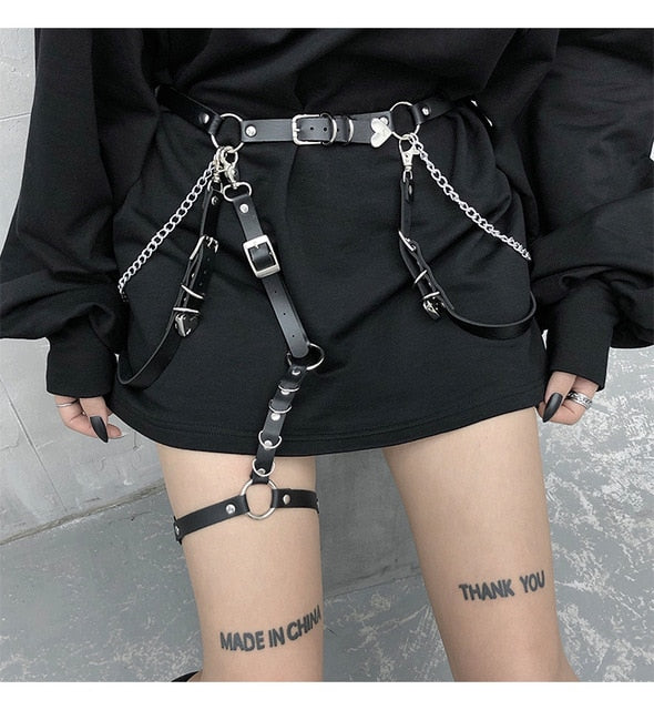 Harajuku Gothic Style Chain Belt