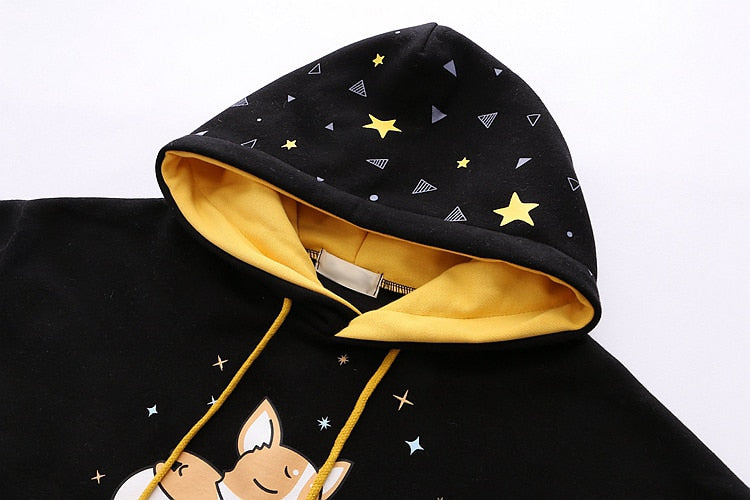 Kawaii Sleeping Shiba Inu Hoodie in 2 Colours