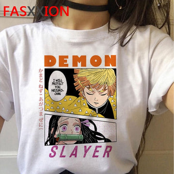Demon Slayer Kimetsu no Yaiba T-Shirt: Zenitsu + Nezuko