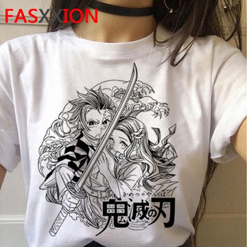 Demon Slayer Kimetsu no Yaiba T-Shirt: Tanjiro + Nezuko Wave