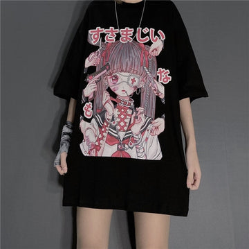 Harajuku Gothic Susamajii T-Shirt in 2 Colours