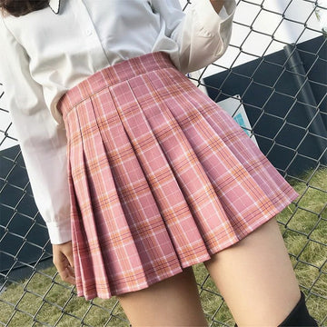 Harajuku Fashion Plaid Pleated Skirts in 11 Colours