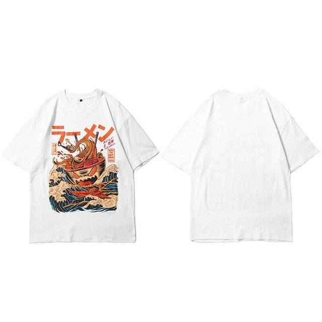 Japanese Oversize T-Shirt: Demon Ramen in 3 colours