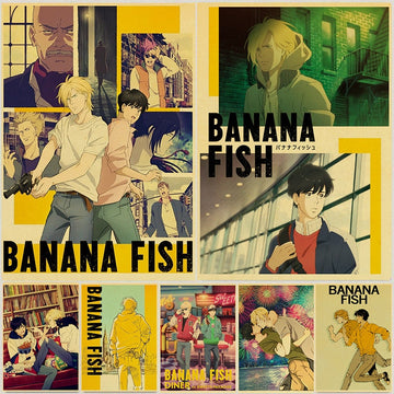 Banana Fish Retro Style Posters