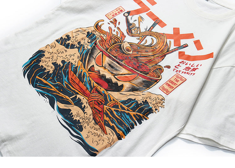 Japanese Oversize T-Shirt: Demon Ramen in 3 colours