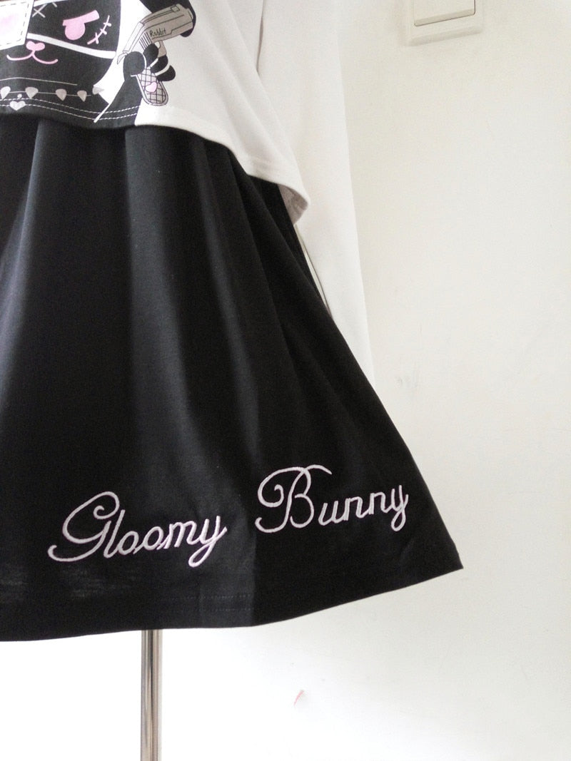 Harajuku Gothic Style Gloom Bunny Dress