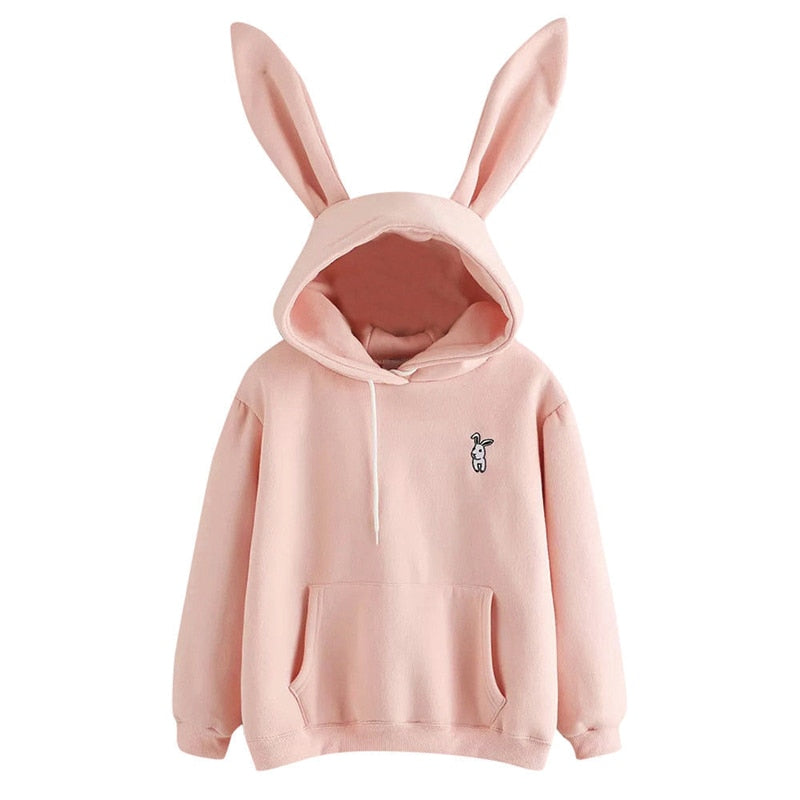 Kawaii Rabbit Ears Hoodie in 7 Colours