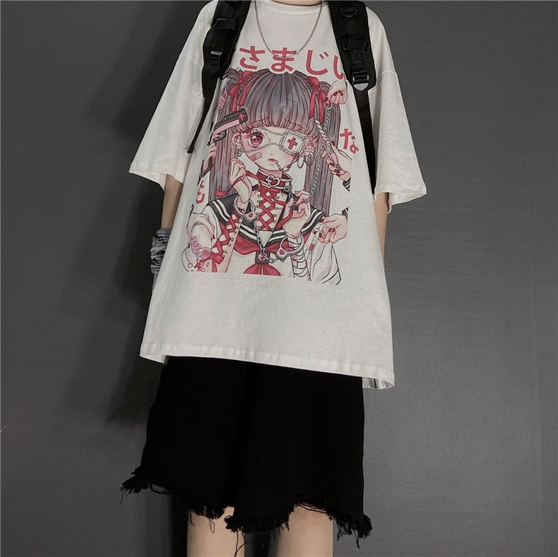 Harajuku Gothic Susamajii T-Shirt in 2 Colours