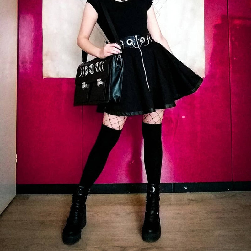 Harajuku Gothic Ring Mini-Skirt