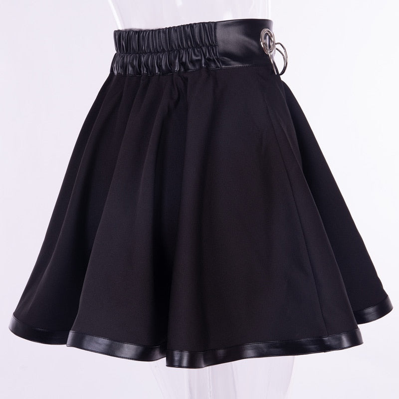 Harajuku Gothic Ring Mini-Skirt