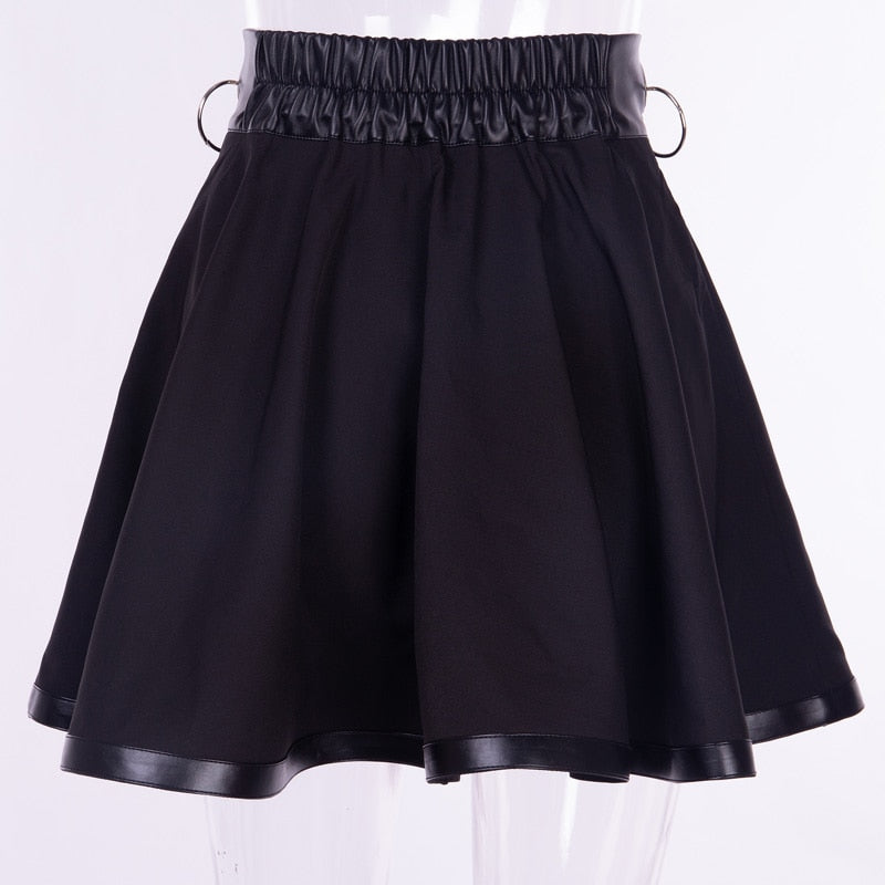 Harajuku Gothic Ring Mini-Skirt