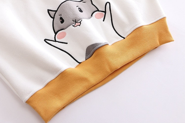 Kawaii Hungry Hamster Hoodie