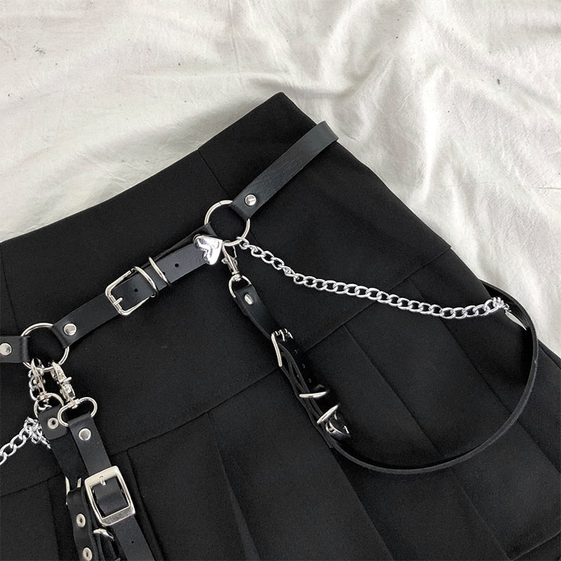 Harajuku Gothic Style Chain Belt