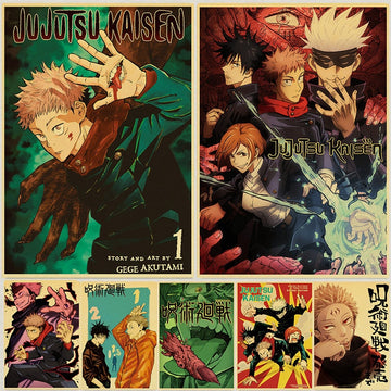 Jujutsu Kaisen Retro Style Posters