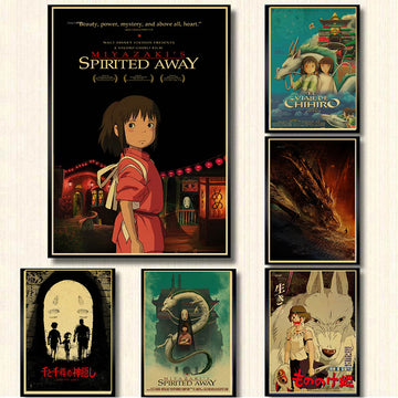 Spirited Away Retro Style Posters