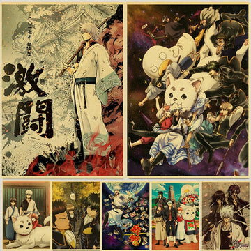 Gintama Retro Style Posters