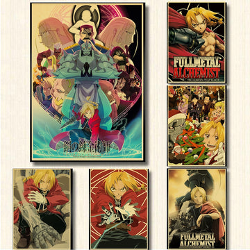 Fullmetal Alchemist Retro Style Posters
