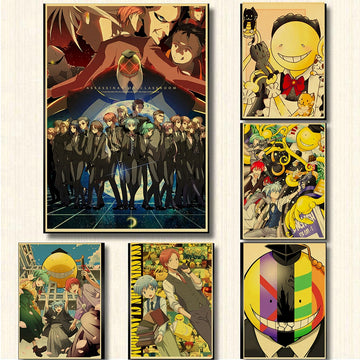 Assassination Classroom Retro Style Posters