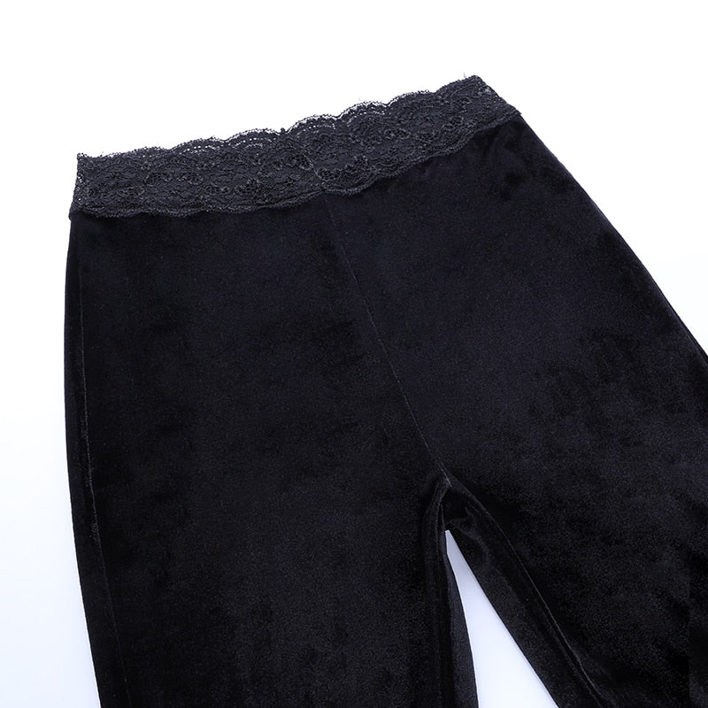 Harajuku Gothic High Waist Flared Trousers