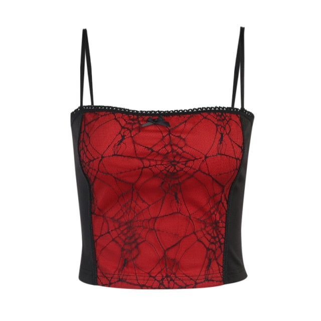 Harajuku Gothic Spiderweb Camisole in 3 colours