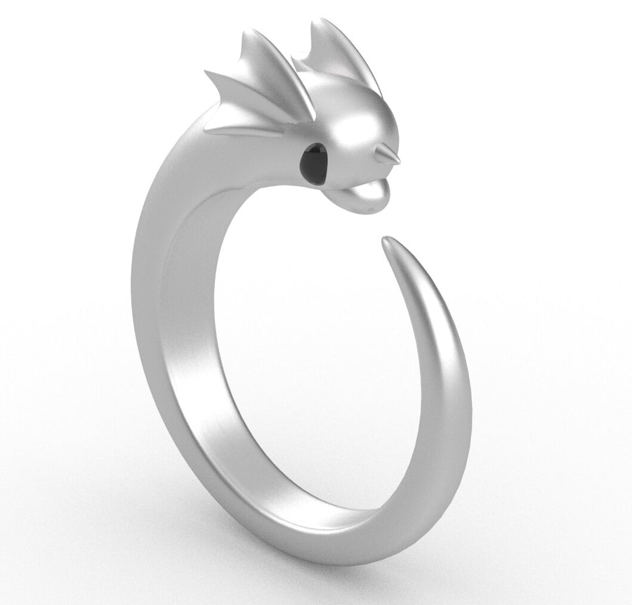 Pokemon Dratini Silver Plated Ring