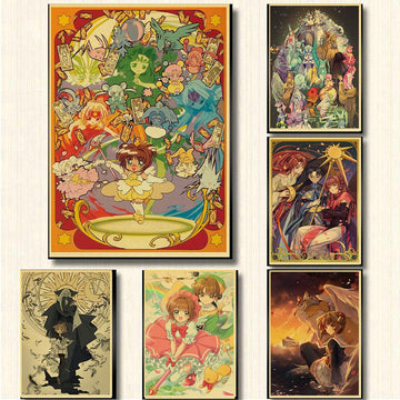 Card Captor Sakura Retro Style Posters