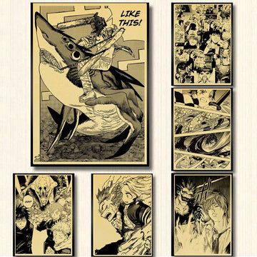 Misc Manga Panel Retro Style Posters